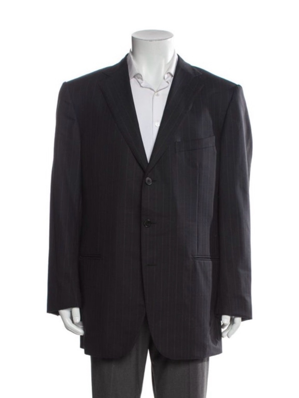 Ermenegildo Zegna Men's Gray Pinstripe Blazer